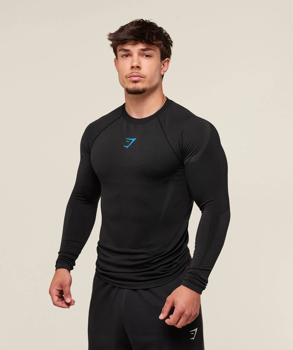 GYMSHARK/ONYX5 Long-Sleeve Compression Training Shirt