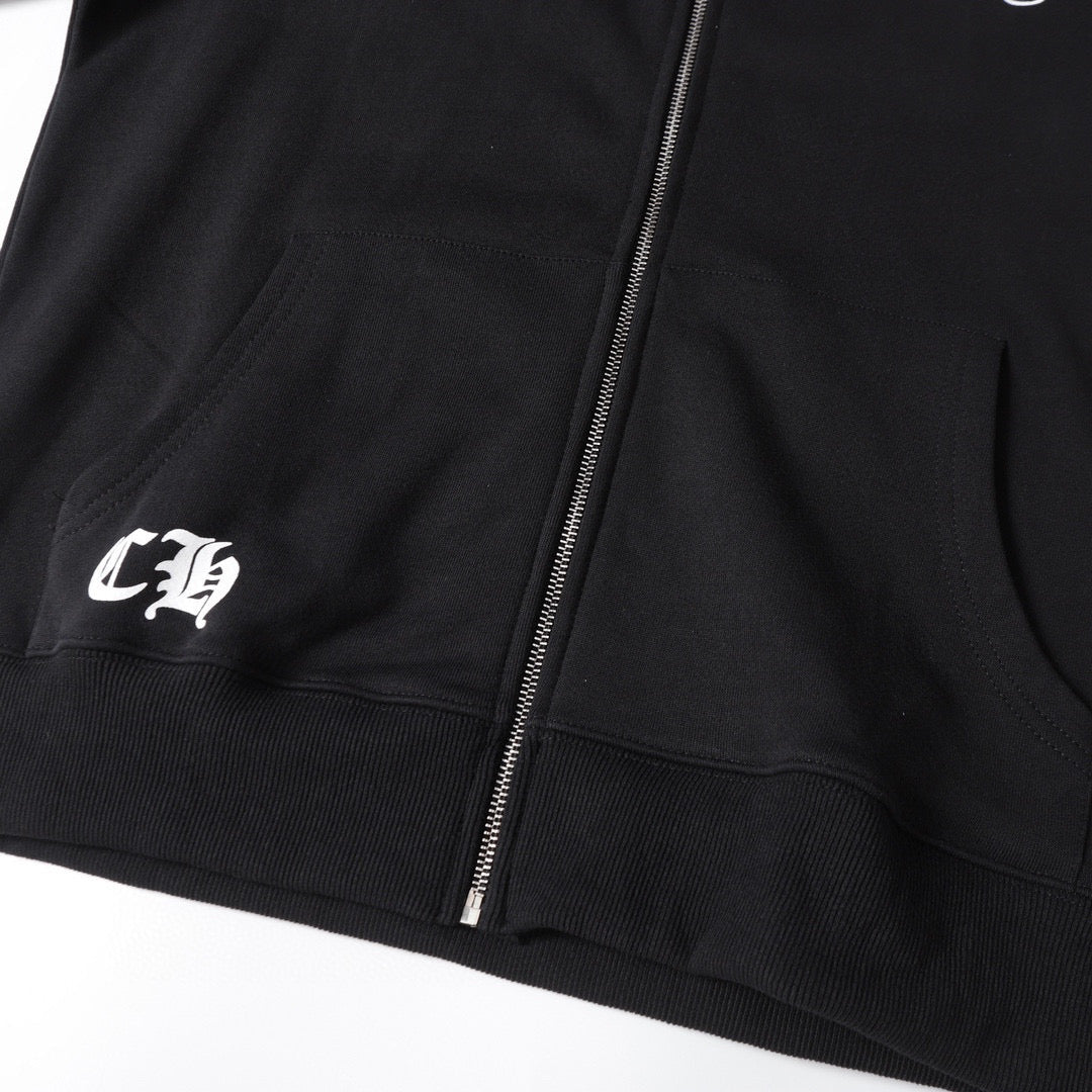 Chrome Hearts Hoodie - Black Street Style Embroidered 851