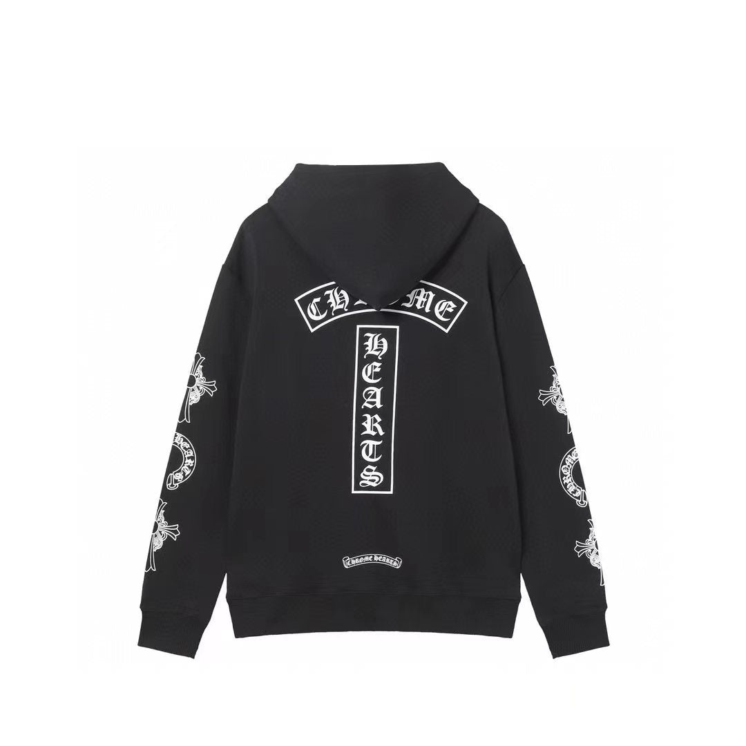 Chrome Hearts Hoodie - Black Street Style Embroidered 851