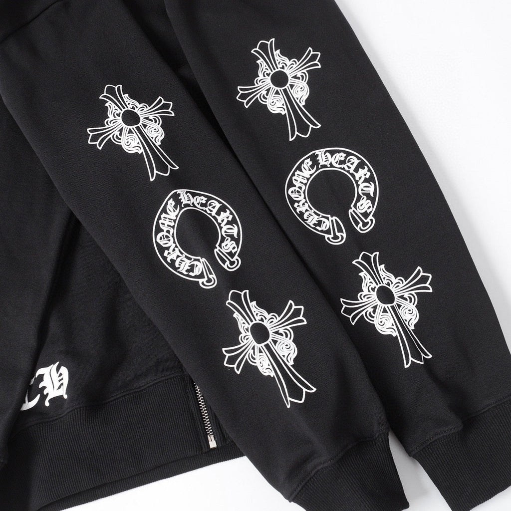 Chrome Hearts Hoodie - Black Street Style Embroidered 851