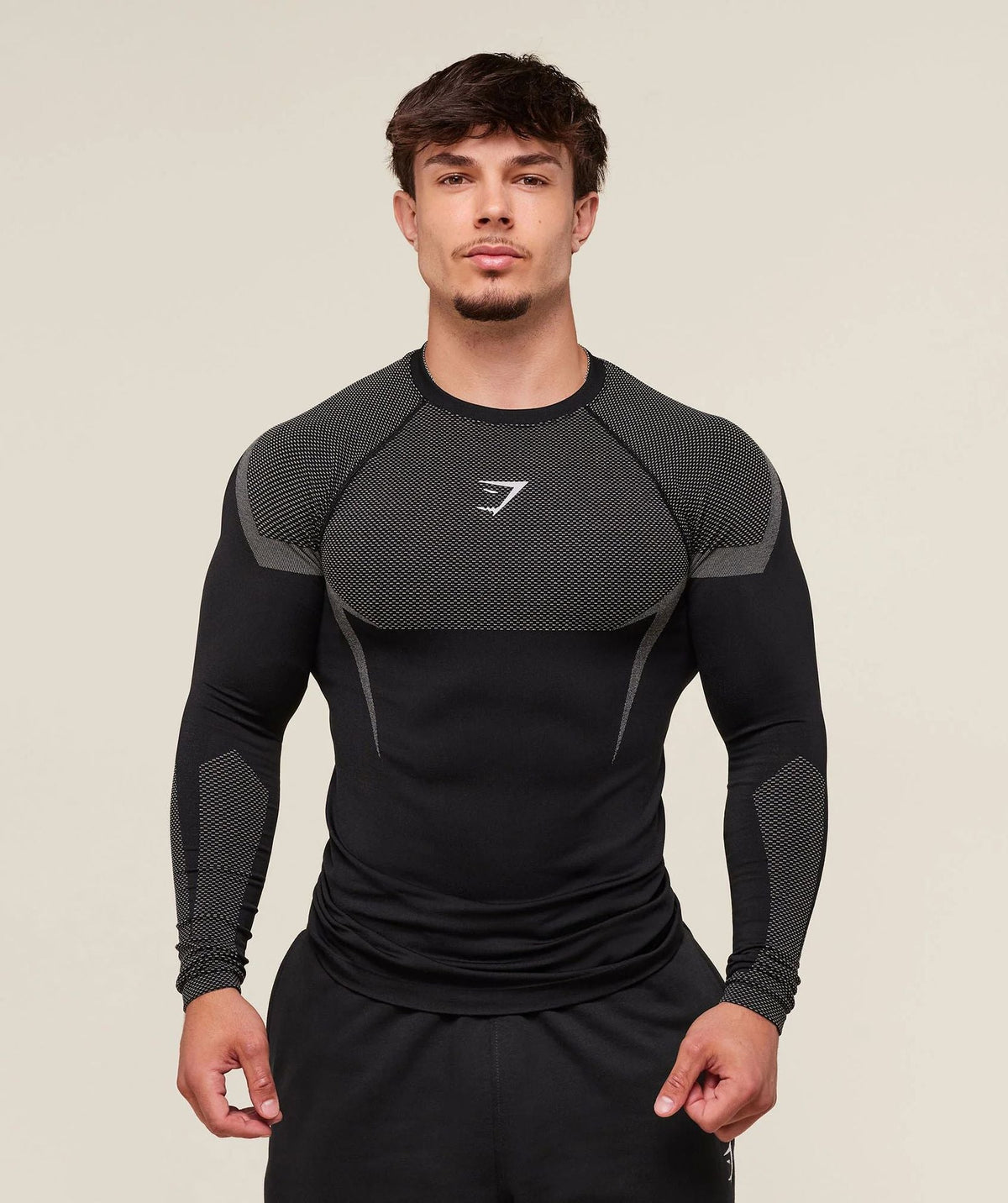 GYMSHARK/ONYX5 Long-Sleeve Compression Training Shirt