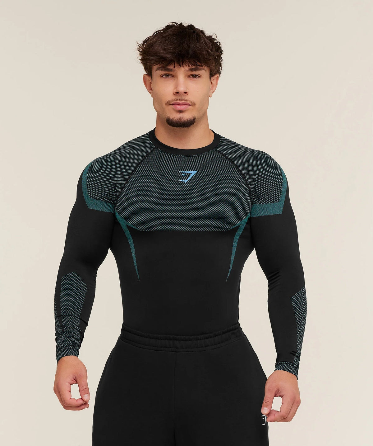 GYMSHARK/ONYX5 Long-Sleeve Compression Training Shirt